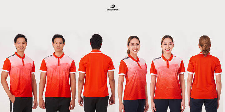 bcs-sport-เสื้อพิมพ์ลาย-กีฬา-คอโปโล-ปกสปอร์ต-สีแดง-unisex-เนื้อผ้า-micro-plus-รหัสj9004-j9006-polo-neck-sublimation