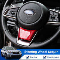 QHCP Car Styling Steering Wheel Buttons Sequins Decor Cover Stickers For Subaru Forester 19-21XV 18-19Legacy Outback 19