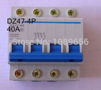 Dz47 4 P 40a เบรกเกอร์ Ac Mcb เบรกเกอร์ความปลอดภัย C ประเภท C45 4เสา