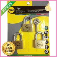 กุญแจคีย์อะไลท์ YALE BD45/3 45 มม. สีทองเหลือง 3 ตัว/ชุดKEYED ALIKE PADLOCK YALE BD45P3 45MM BRASS 3EA/SET **โปรโมชั่นสุดคุ้ม โค้งสุดท้าย**