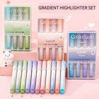 4Pcs/set Kawaii Highlighter Pens Cute DIY Spot Liner Marker Drawing Painting Markers Japan Stationery School Office SuppliesHighlighters  Markers