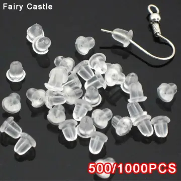 Clear Earring Backs, 1000PCS Earring Stoppers, Hypo-allergenic Jewelry  Accessories, Silicone Earring Backing Replacements