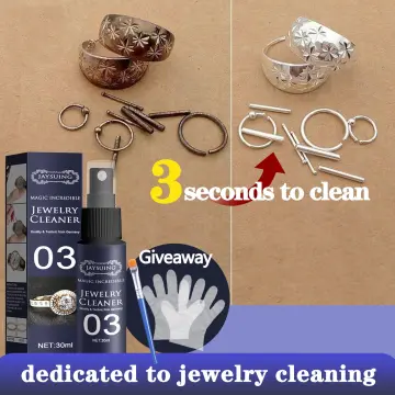 50ML Jewelry Cleaner Silver Jewelry Necklace Ring Clean Polishing