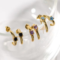 Petite gem earring