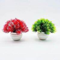 Useful Fake Greenery Lightweight Fake Potted Eye-catching Decorative Artificial Mini Centrepiece Plants