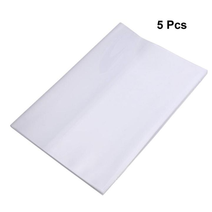 5pcs-16k-book-cover-clear-waterproof-textbook-cover-plastic-exercise-book-note-book-film-protector
