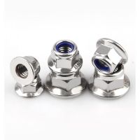 1PCS M6 M8 M10  316 Stainless Steel Hexagon Flange Nut Hex Nuts with Cap Brim Anti-loose Anti-slide Anti-skid Nut Nails  Screws Fasteners