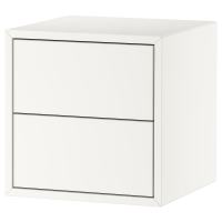 [สอบถามสต๊อคก่อนสั่งซื้อนะคะ!] IKEA EKET เอียคเกท ตู้ 2 ลิ้นชัก, ขาว, 35x35x35 ซม. อิเกีย ของแท้100%