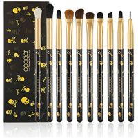 ELJJHAH Promake Brush Set 10 Piece Eye Shadow Blend Eyeliner Create a brush for eyelash up beauty eye brush set (Handle color: p1005) [Direct from JAPAN]TH