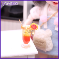 QUANSEN 1PC 1:12 dollhouse Miniature Tequila cocktail CUP เครื่องดื่มรุ่น Living Scene Decor ของเล่นตุ๊กตาบ้านอุปกรณ์เสริม