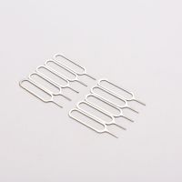 10pcs/set Sim Card Tray Removal Eject Pin Key Tool Stainless Steel Needle For Huawei For IPhone IPad Samsung SIM Tools