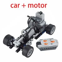 Technical MOC Racing Car Remote Control Electric RC Car Building Blocks Power Function Motor Parts For Children Gifts Leduo Building Sets