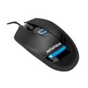 Mouse NEWMEN G10 mouse, black, USB wired, with LED