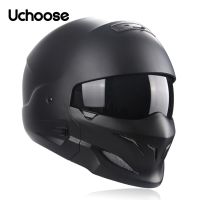 2021 Scorpion Multi-purpose Combination Helmet Retro Helmet Motorcycle Cascos Moto Locomotive Personality Half Predator Helmet