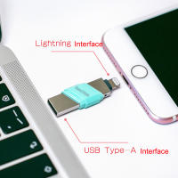 Sandisk IXPAND USB 3.0 Usb 3.1 OTG แฟลชไดรฟ์64GB Lightning To Pen Drive 128G 256GB ดิสก์ U สำหรับ IPod หน่วยความจำ Stickhot