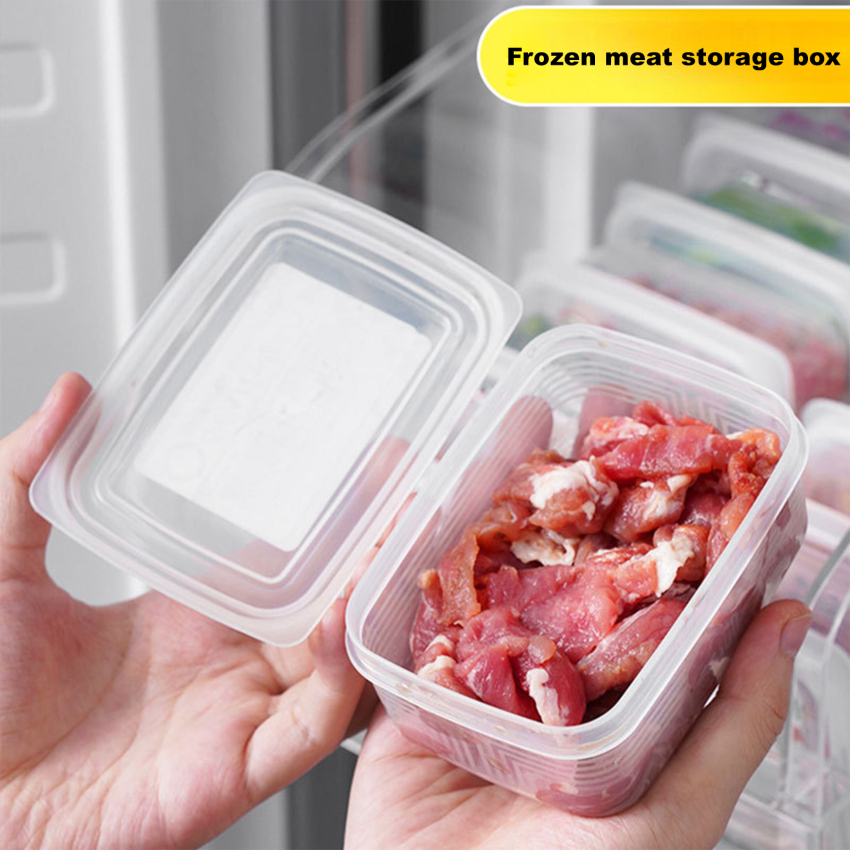 กล่องอาหารเล็กสำหรับมื้อกลางวันสีน้ำตาลข้าวธัญพืชกล่องสำหรับเก็บอาหารแช่แข็ง