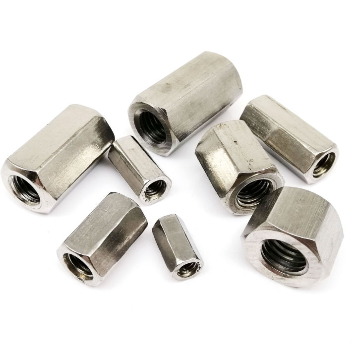 m3-m4-m5-m6-m8-m10-m12-304-a2-สแตนเลส-hexagon-hex-ขยายยาวยาว-rod-connector-joint-sleeve-tubular-coupling-nut-shop5798325