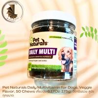 (หมดอายุ07/2024) Pet Naturals of Vermont, วิตามินรวม, สำหรับสุนัข, 50 เคี้ยว, 6.17 oz (175 g)