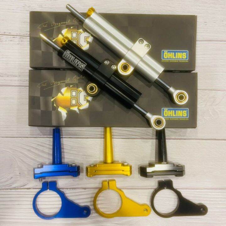 Ohlins Damper R15 v3 Universal Racing Steering Damper Black Silver R15