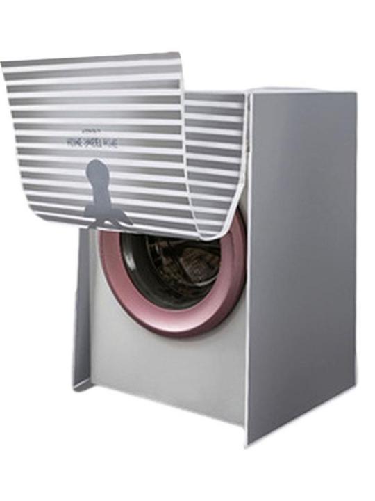 ที่คลุมเครื่องซักผ้าดรัมเครื่องล้างแบบใช้ซ้ำได้พร้อมซิปกันน้ำแผ่นป้องกันเครื่องซักผ้าเครื่องซักผ้า