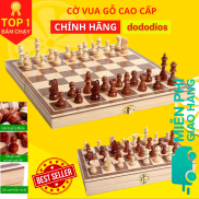 DODODIOS Bàn cờ vua bằng gỗ sang trọng gọn nhẹ 29x28cm