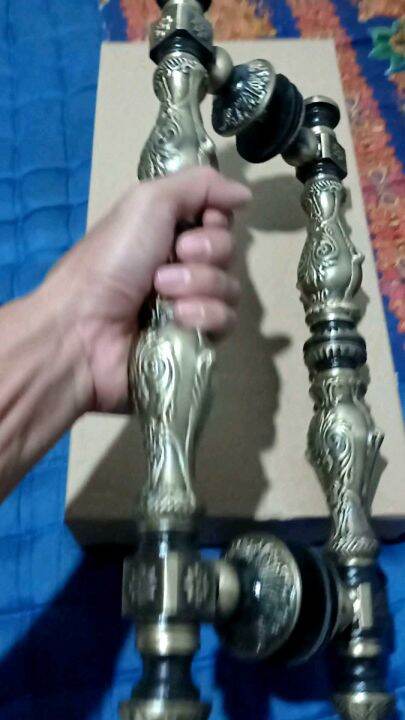 gangang pintu rumah mewah kuningan antik unik / handle pintu gagang