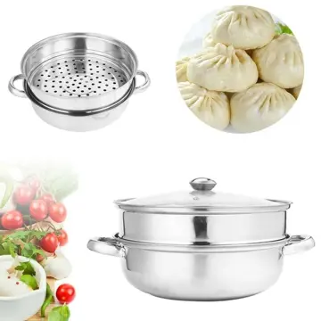 Stainless Steel 27cm/11in 2-Layer Pot Cooker Double Boiler Soup Steaming Pot
