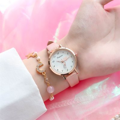 【Hot Sale】 cream macaron watch girls ins style junior high school students 2021 new simple and cute fresh