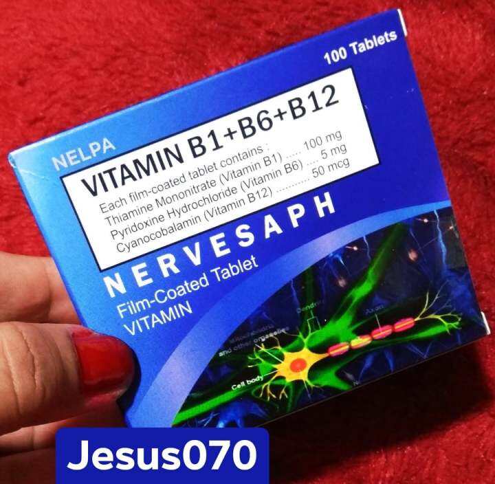 NERVESAPH Vitamin 100 Tablets Film Coated Tablet FDA