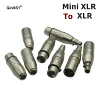 XLR มินิ3PIN ชายและหญิงเป็น XLR ชายและหญิงอะแดปเตอร์สายเคเบิลเชื่อมต่อสัญญาณเสียงเครื่องผสมไมโครโฟนการ์ดเสียง