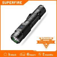 Best SUPERFIRE A3 CREE XML2 LED Flashlight Waterproof USB-C Charge EDC Torch 18650 Lantern For Camping Fishing Flash Light