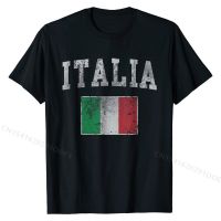 เสื้อยืดวินเทจอิตาลีธงชาติอิตาลีเสื้อยืด Italy ลำลอง