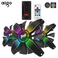 Aigo Darkflash 120มม. พัดลม Casing PC คอมพิวเตอร์พัดลม RGB ปรับความเร็ว LED เงียบรีโมทคอนโทรล Aura ซิงค์ซีพียูคอมพิวเตอร์พัดลม RGB เครื่องทำความเย็น