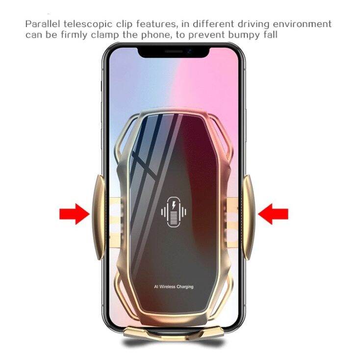 10w-wireless-charger-infrared-sensor-automatic-clamping-fast-charging-phone-holder-mount-car-charger-for-iphone-huawei-samsung-car-chargers