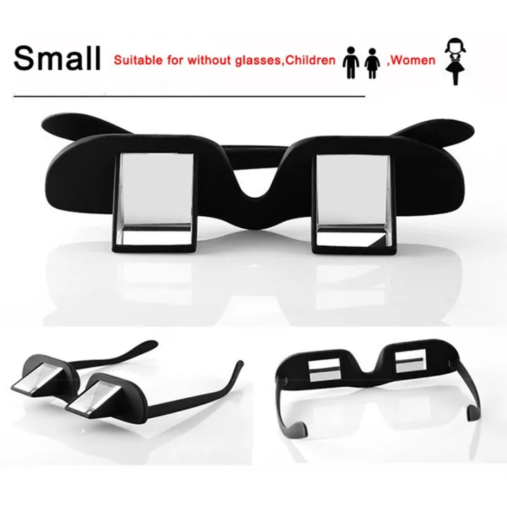 Periscope Prism Glasses Horizontal Vision in Bed Reading Lie Lazy