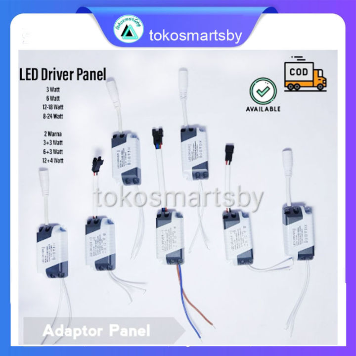 Led Driver Lampu Downlight Panel 3 Watt 6 Watt 12 Watt 18 Watt 24 Watt Panel 2 Warna Lazada 