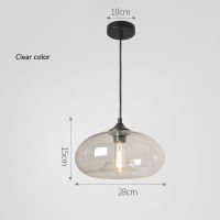 New Simple Modern Contemporary hanging 6 Color Glass ball Pendant Lamp Lights Fixtures e27 for Kitchen Restaurant Cafe Bar