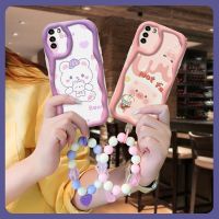 Pendants Liquid silicone Phone Case For Xiaomi Poco M3 For Girls Wave border lovely interest Full edging trend Soft