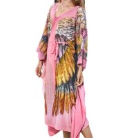 บิกินี่ Cover Ups Beach Dress ฤดูร้อนเซ็กซี่ Beachwear สีพิมพ์ชุดว่ายน้ำ Cover-Ups Down Sleep สำหรับผู้หญิง Female