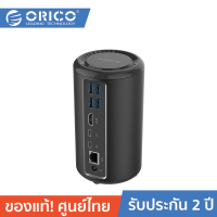 ORICO ADS5 Aluminum Alloy Cylinder Type-C to USB3.0-A * 6 / HDMI / RJ45 / Microphone / Audio Universal Docking Station