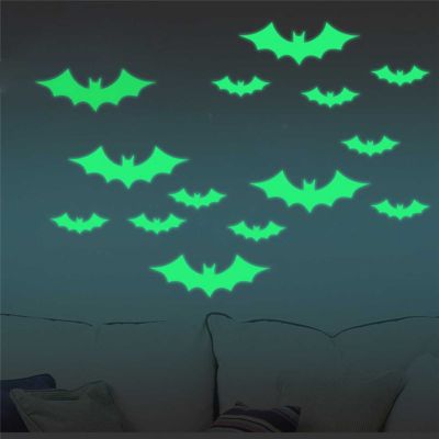 Halloween Simulation Hanging Bats Luminous Realistic Looking Scary Bats for Party Favors and Decoration