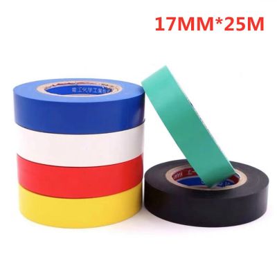 Flame Retardant Electrical Insulation Tape High Voltage PVC Electrical Tape Waterproof Self-adhesive Tape 17MM*25MM Adhesives Tape