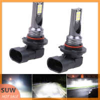 ? SUW 2pcs 9005 9006 LED HI-LOW Beam headlight 100W 19000LM ไฟตัดหมอก6000K สีขาว