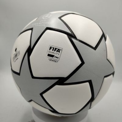 2021-22 UEFA Gray Game Ball Football Game Training FootballSize5ThermalBondedIndoor&amp;OutdoorMatchSoccerBallAntiSlipFootball