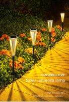 45x7.5cm ใหม่ Hollow Solar Light ร่มตกแต่งภูมิทัศน์ไฟสวน IP65 กันน้ำลานกลางแจ้ง LED Ground Plug ไฟสนามหญ้า 1PC