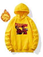 NianMiao Funny DAAAMN Meme Print Hoodie, Cool Hoodies For Men, Mens Casual Graphic Design Pullover Hooded Sweatshirt With Kangaroo Pocket Streetwear For Winter Fall, As Gifts