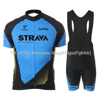 ₪ STRAVA Summer Cycling Jersey Set MTB Short Sleeves Cycling Set Bicycle Cycling Clothing Ropa Ciclismo Bike Clothes Suit