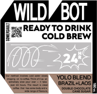 Yolo Blend - WILDBOT CONCENTRATE COLD BREW กาแฟสกัดเย็น แบบ เข้มข้น ขนาด 450ml และ 1 ลิตร Somersault Coffee Roaster ชงได้ 16-20แก้ว