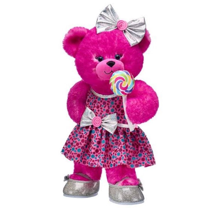 ตุ๊กตาหมีบิ้วอะแบร์-หายาก-น้องหมี-เท้าลายขนม-candy-collection-build-a-bear-สินค้ามือสองนำเข้าจากอเมริกา-ม