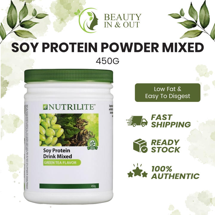 (PROMOTION) Amway Soy Protein Powder Mixed Green Tea Flavor Plant